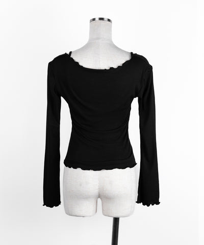 【 ２点セット 】レイヤードメロースリムカーディガン＆キャミソール SET ／ layered mellow slim cardigan & camisole SET