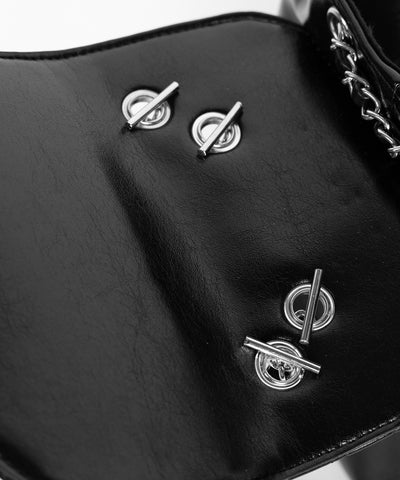 ハートキルティングチェーンミニリュック / heart quilted chain mini backpack