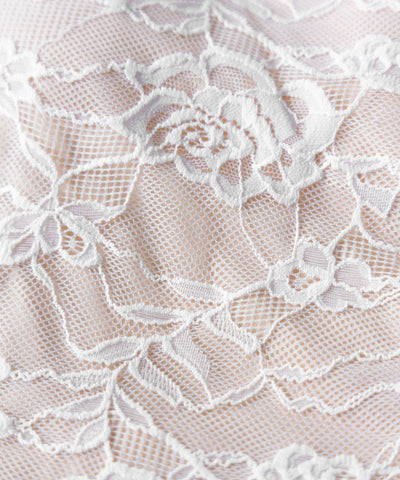 【 裏起毛 】フロントリボンレースレイヤードスクエアネックトップス ／ urakimo front ribbon lace layered square neck