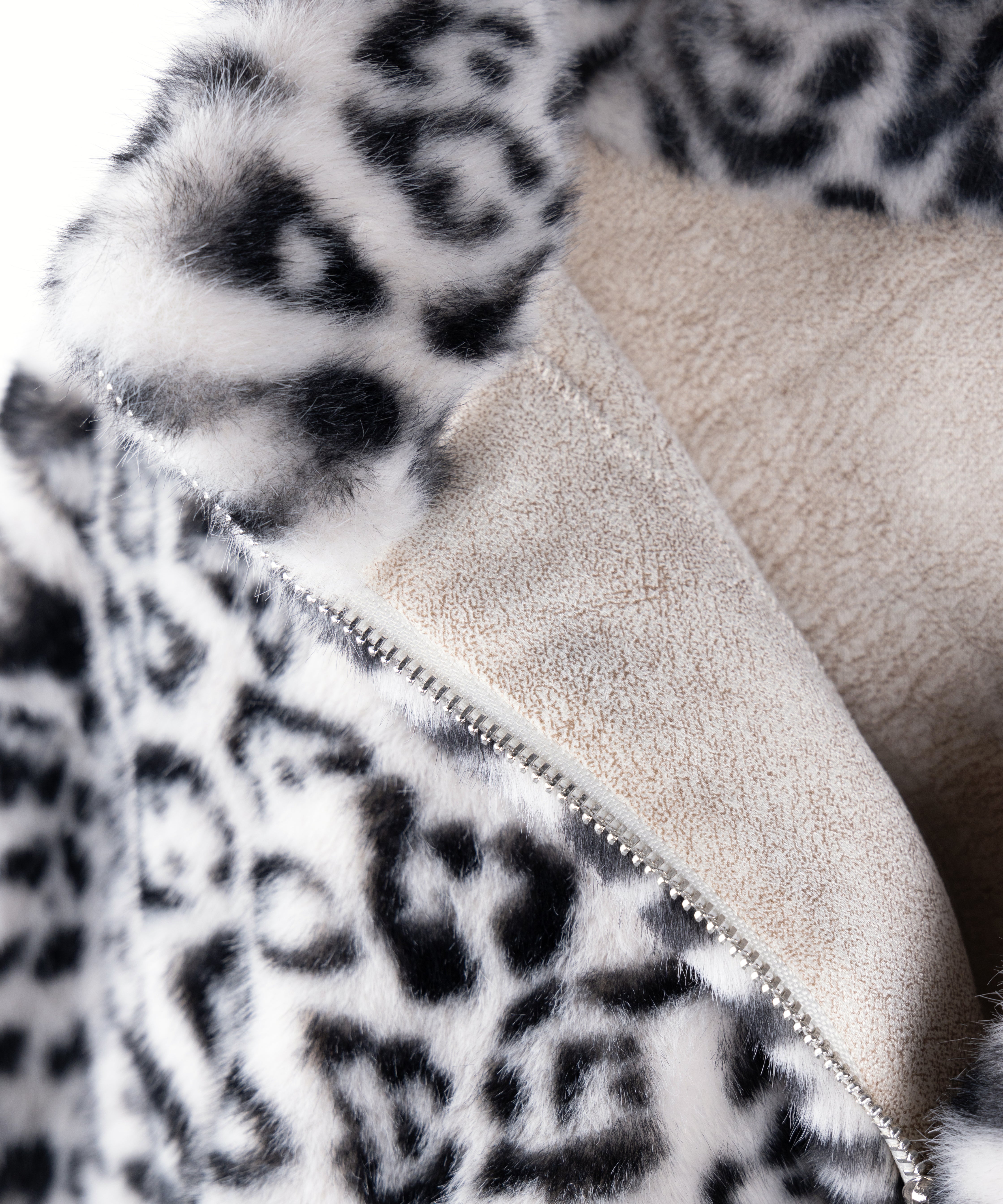 searoomlyn ファージップアップショートコート　レオパード SeaRoomlynn - Searoomlynn ecoファーzipupショートコート