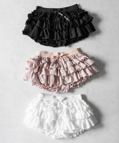リボンフリルミニショートパンツ ／ ribbon frill mini short pants