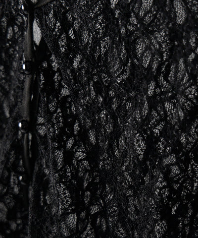 【 ２color 】フロントボタンショートレースカーディガン ／ front button short lace cardigan