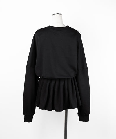 オーバースウェットフレアミニワンピース ／ over sweat flare mini onepiece