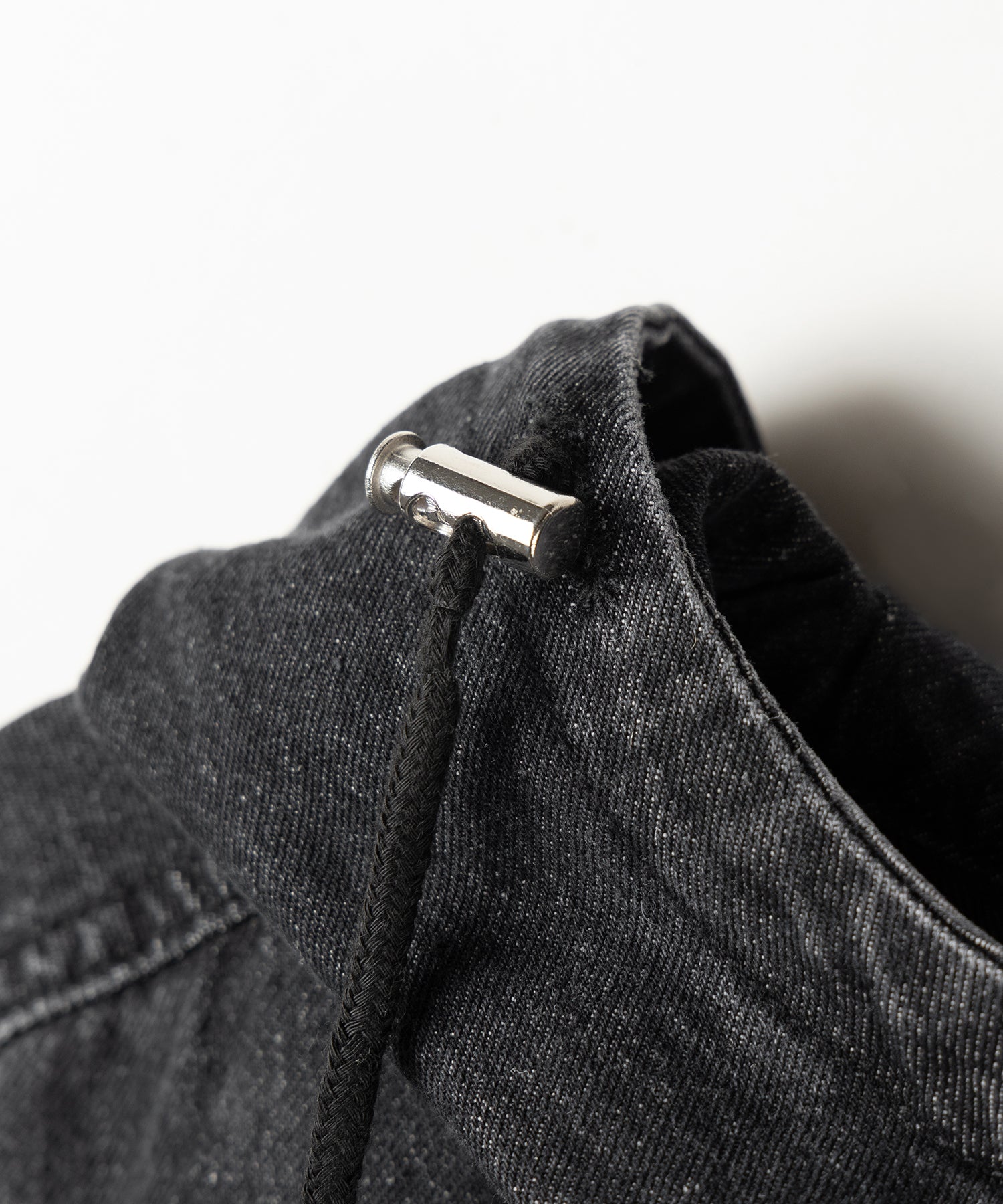 【 ２color 】ヴィンテージデニムダブルジップフードブルゾン ／ vintage denim double zip hoodie blouson