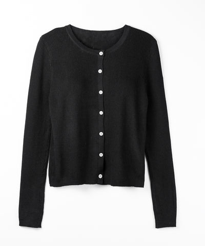 【 ２点セット 】リボンリブニットキャミソール ＋ カーディガンセット / ribbon rib knit camisole + cardigan set