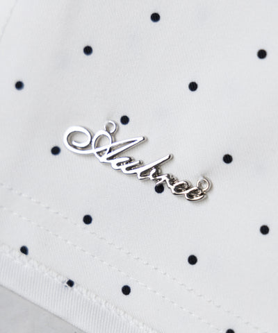 【 インパン裏地付 】ドットロゴレイヤードミニスカパン ／ dot logo layered mini skirt pants