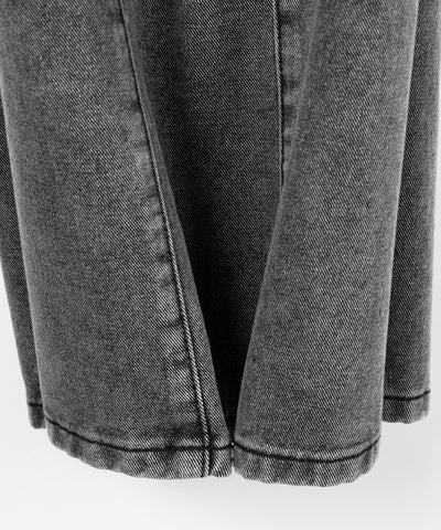 ヴィンテージライクウォッシュカーブワイドデニム ／ vintage like wash curve wide denim