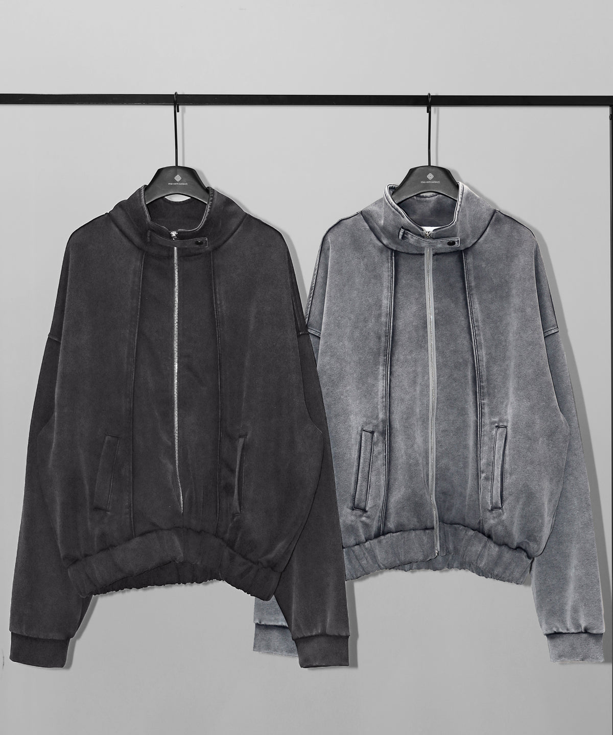 ピグメントヴィンテージジップアップオーバースウェットブルゾン ／ pigment vintage zipup over sweat blouson