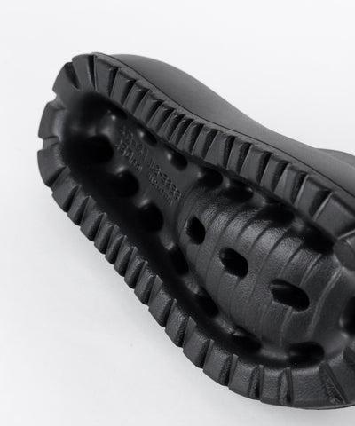 厚底ボリュームソールパフィースライドサンダル／platform volume sole puffy slide sandals