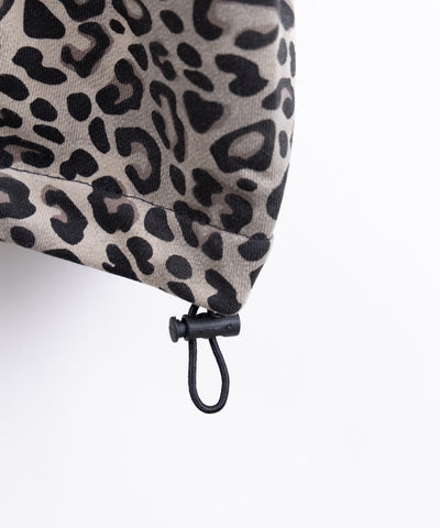 【 裾絞り可能２WAY 】レオパードヴィンテージサイドラインタックワイドスウェットパンツ ／ leopard vintage side line tuck wide sweatpants