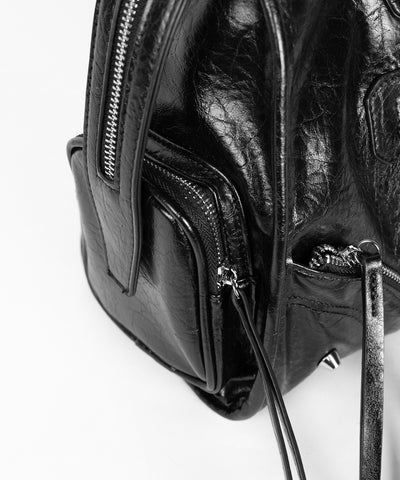 【 ショルダーストラップ付き２WAY 】アウトポケットヴィンテージダブルジップボストンショルダーバッグ ／out pocket vintage double zip boston shoulder bag