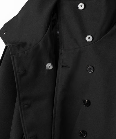２WAYスタンドカラーミドルトレンチコート ／ 2WAY stand collar middle trench coat