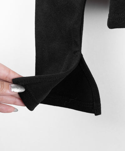 ファー襟クロスロゴジップアップリブカーディガン ／ fur collar cross logo zipup rib cardigan