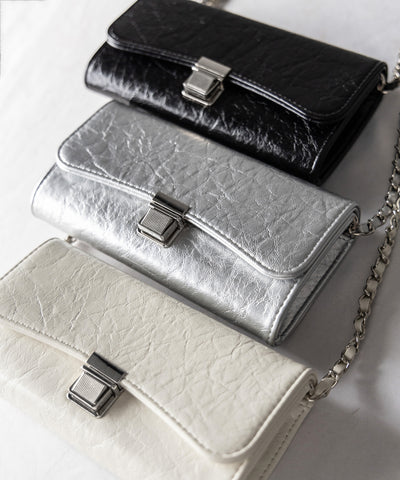3color 】ロングウォレットチェーンショルダーバッグ ／ long wallet 