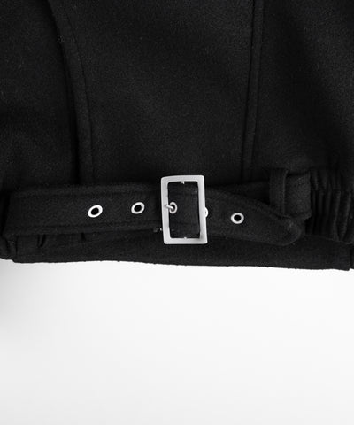 ウールライクベルテッドオーバーコート ／ wool like belted over coat