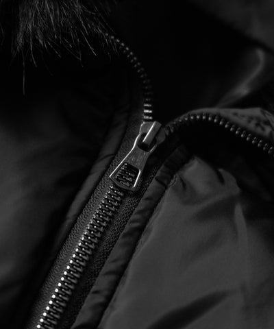 ファーカラーウエストマークミディダウンジャケット ／ fur collar waist-mark midi down jacket