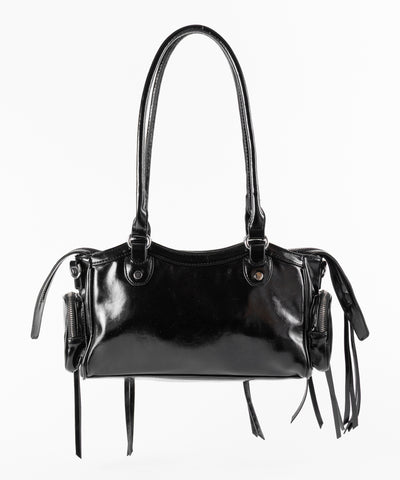【 ショルダーストラップ付き２WAY 】ヴィンテージアウトポケットグランジボストンショルダーバッグ／ vintage out pocket grunge boston shoulder bag