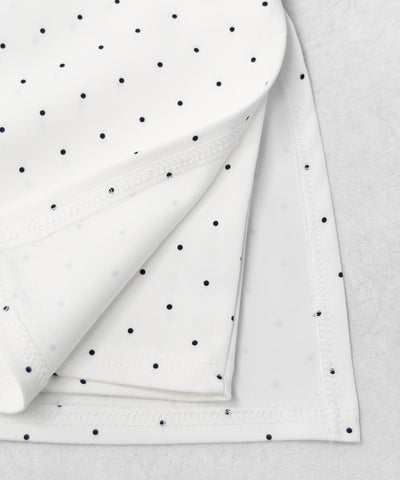 【 インパン裏地付 】ドットロゴレイヤードミニスカパン ／ dot logo layered mini skirt pants
