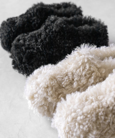 厚底テディボアサボサンダル ／ platform teddy boa sabo sandals