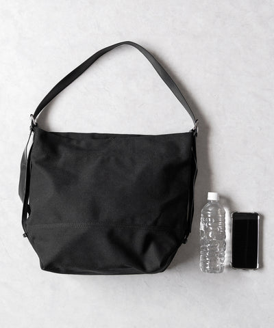 【 ２color 】レザーベルトキャンバスビッグショルダーバッグ ／ leather belt canvas big shoulder bag