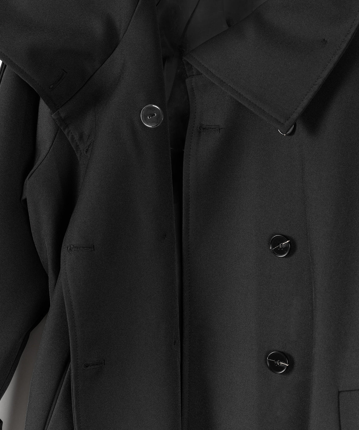 ２WAYスタンドカラーオーバーロングトレンチコート ／ 2WAY stand collar over long trench coat