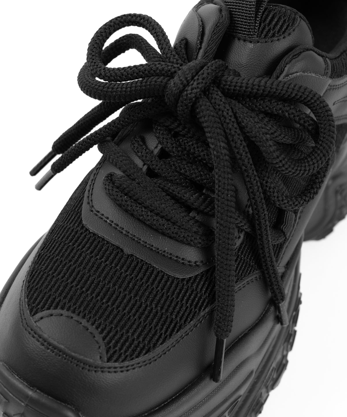 【 +10.5cm盛れ 】レースアップ厚底スニーカー ／ +10.5cm lace-up platform sneakers