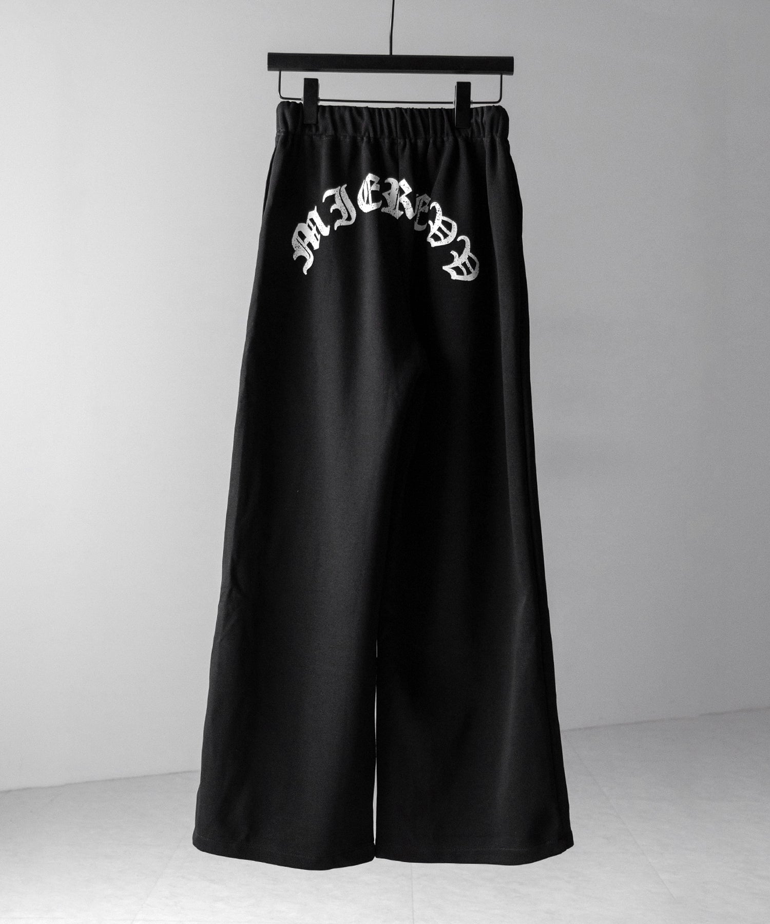 グランジロゴバックプリントスウェットワイドパンツ ／ grunge logo back print sweat wide pants