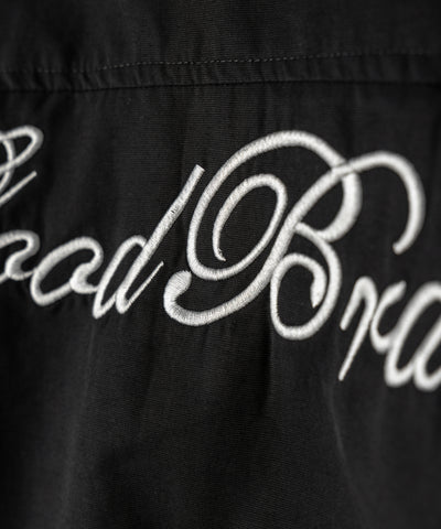 レタリングバックロゴスタンドカラーショートブルゾン ／ lettering back logo stand collar short blouson