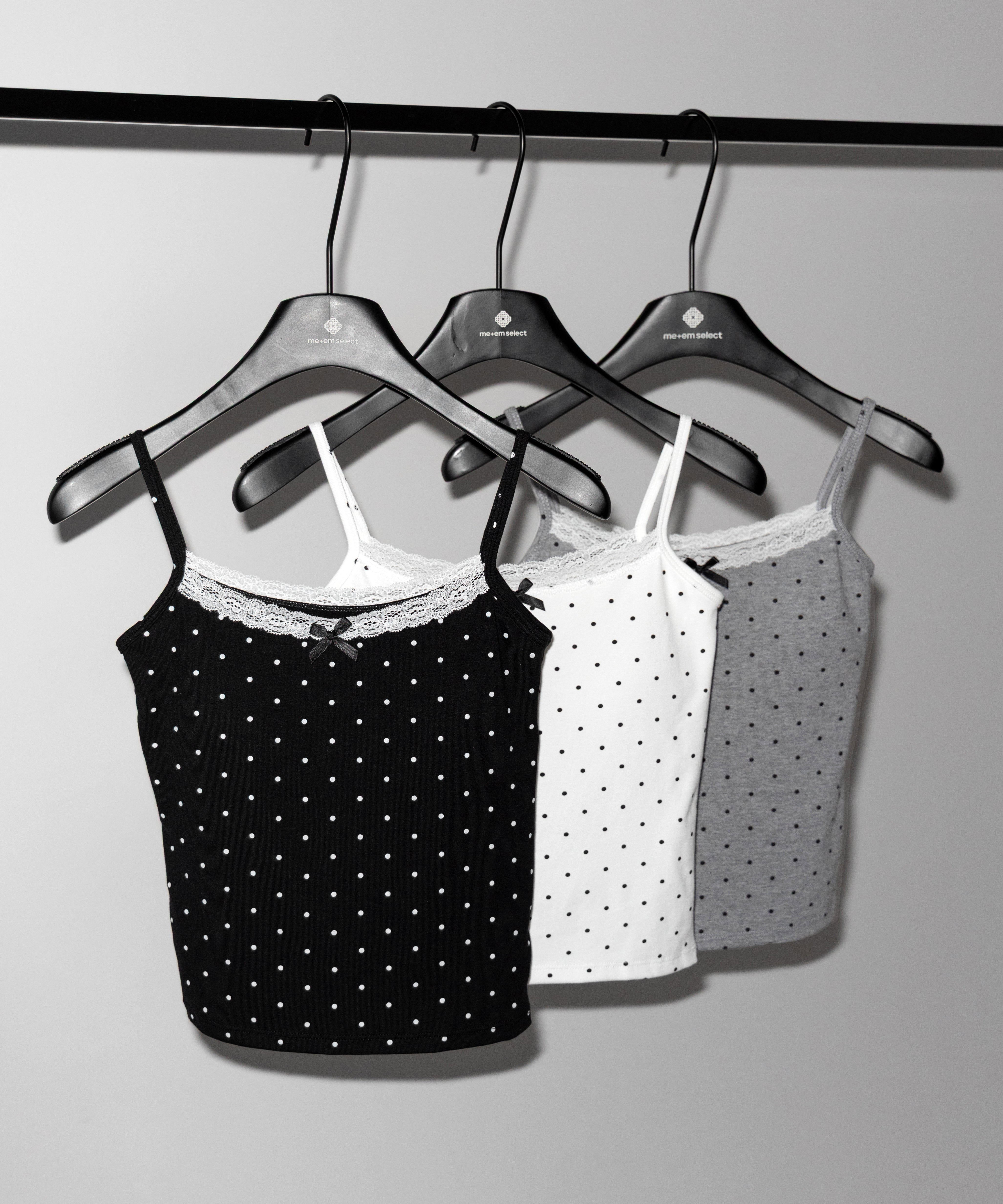 ミニリボンドットレースキャミソール ／ mini ribbon dot lace camisole