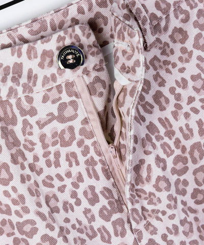 ヴィンテージライクピンクレオパードバレルカーゴパンツ ／ vintage like pink leopard barrel cargo pants