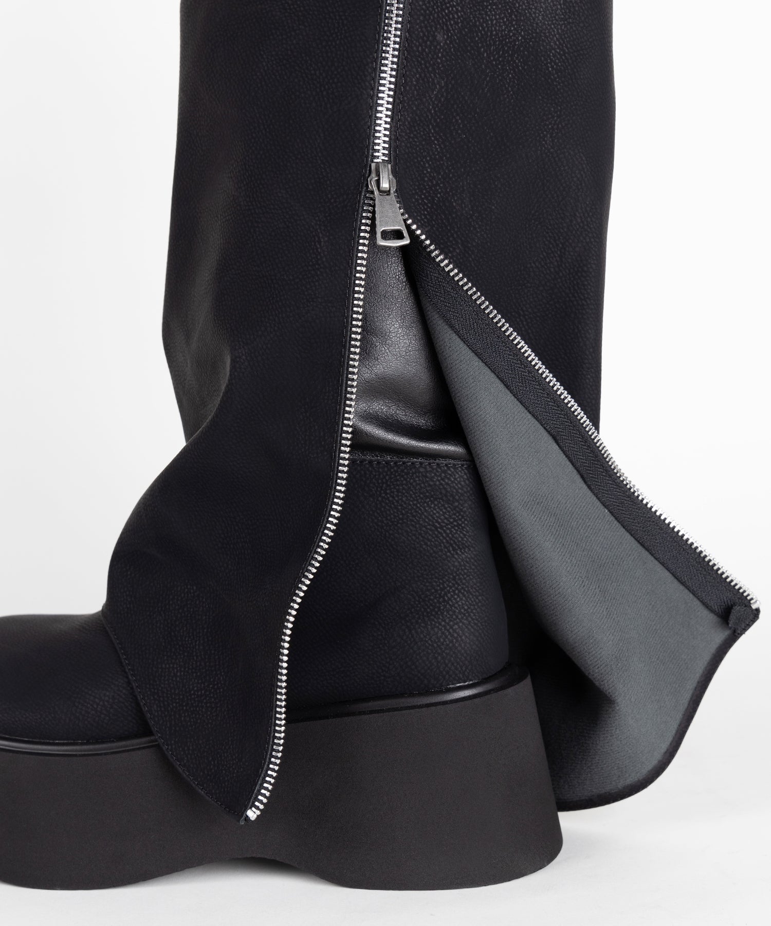 【 ２color 】ベルテッドヴィンテージ厚底カバーロングブーツ ／belted vintage platform cover long boots