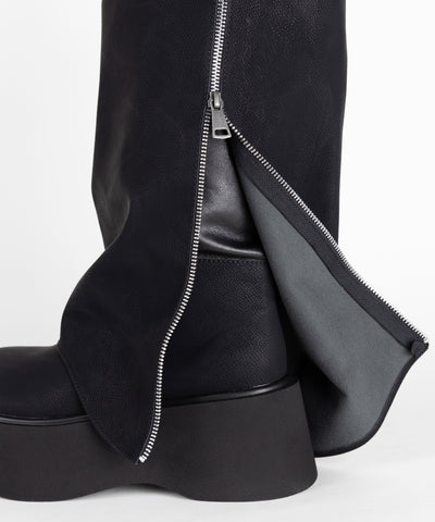【 ２color 】ベルテッドヴィンテージ厚底カバーロングブーツ ／belted vintage platform cover long boots