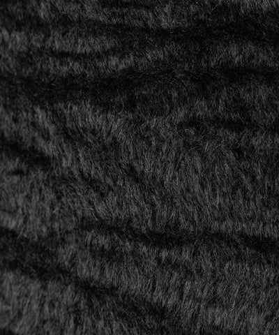 クロスストラップスクエアショートシャギーカーディガン ／ cross strap square short shaggy cardigan