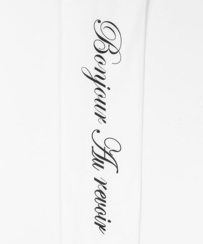 【 選べる３柄アソート 】レタリングロゴシアーニーハイソックス ／ lettering logo sheer knee high socks