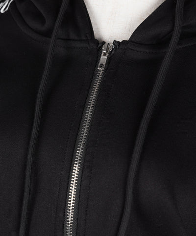 【 セットアップ 】レタリングロゴ刺繍ジップアップパーカー＆ショートパンツ ／ lettering logo embroidery zip-up hoodie ＆ short pants SETUP