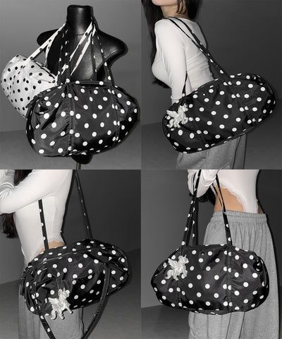 ドットミニボストンショルダーバッグ　／ Dot mini boston shoulder bag