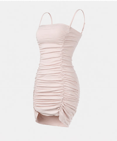 ギャザーシャーリングタイトキャミミニワンピ ／ gathered shirring tight cami mini onepiece