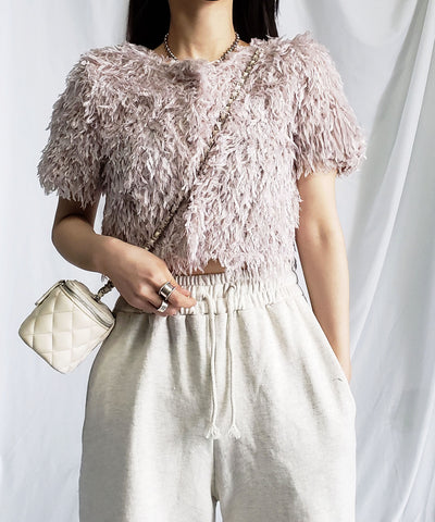 ～ NEW 2023SS ～ ムードフェザーショートトップス ／ mood feather short tops