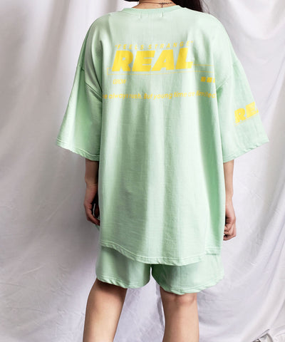 【上下2点セット】ストリートロゴＴ＆ショートパンツルームウェア ≪ NEW COLOR新登場！ ≫