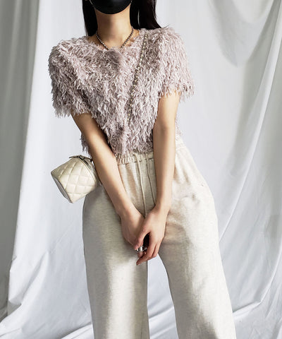 ～ NEW 2023SS ～ ムードフェザーショートトップス ／ mood feather short tops