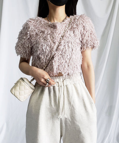 ～ NEW 2023SS ～ ムードフェザーショートトップス ／ mood feather short tops
