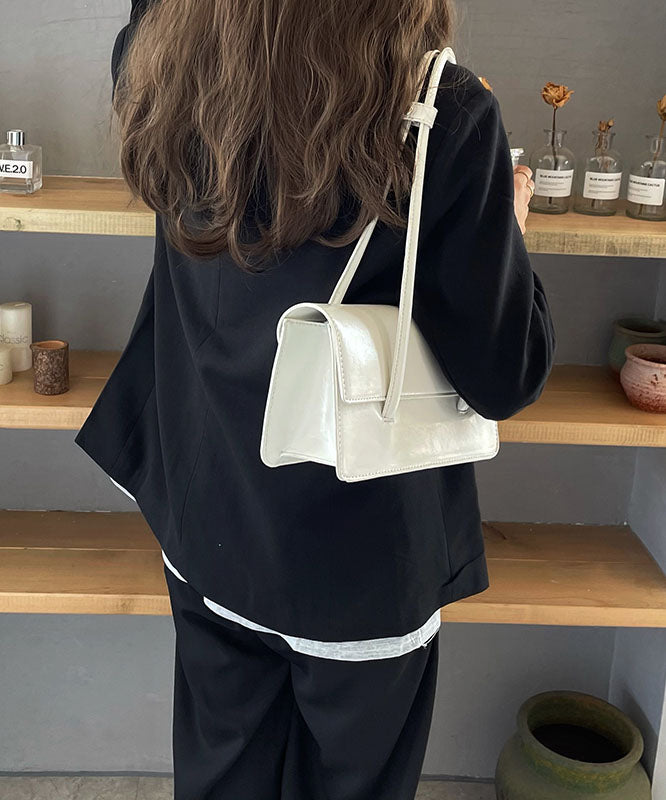 4色展開 】フェイクレザーフラップスクエアショルダーバッグ