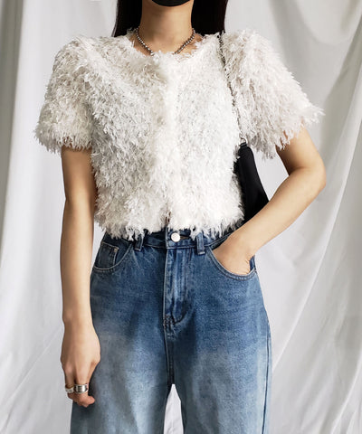 ～ NEW 2023SS ～ ムードフェザーショートトップス ／ mood feather short tops