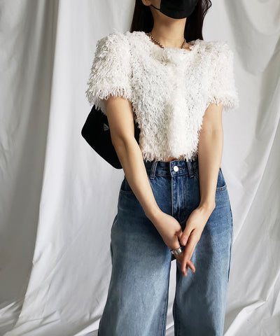 ～ NEW 2023SS ～ ムードフェザーショートトップス ／ mood feather short tops