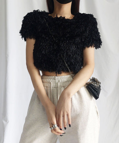 ～ NEW 2023SS ～ ムードフェザーショートトップス ／ mood feather short tops