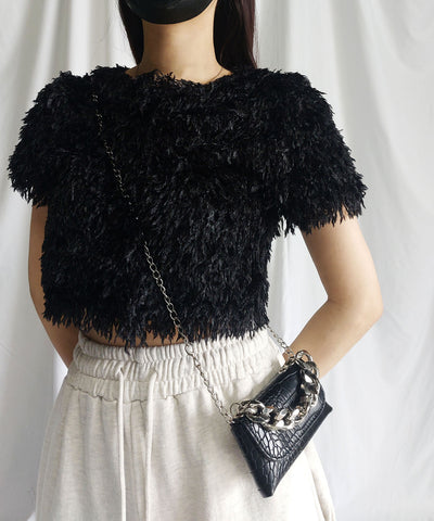 ～ NEW 2023SS ～ ムードフェザーショートトップス ／ mood feather short tops