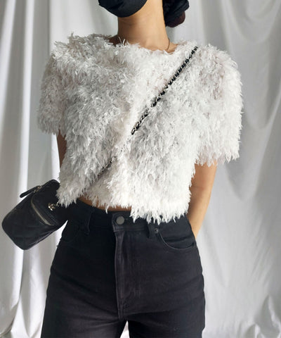 ～ NEW 2023SS ～ ムードフェザーショートトップス ／ mood feather short tops