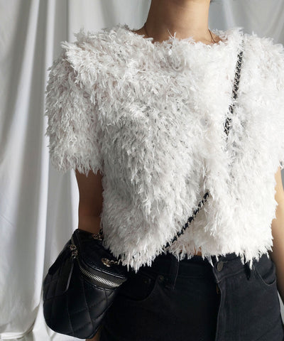 ～ NEW 2023SS ～ ムードフェザーショートトップス ／ mood feather short tops