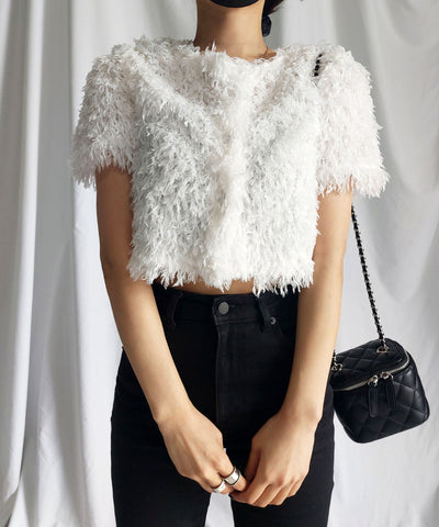～ NEW 2023SS ～ ムードフェザーショートトップス ／ mood feather short tops