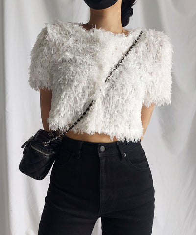 ～ NEW 2023SS ～ ムードフェザーショートトップス ／ mood feather short tops